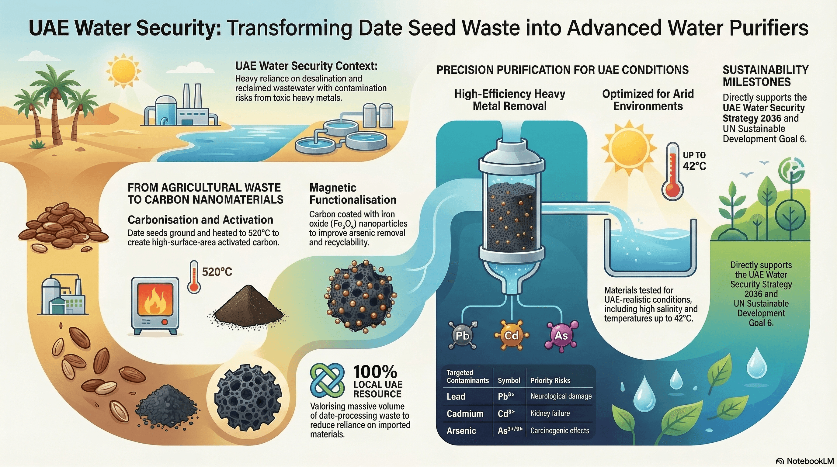 Date Palm Seed-Derived Carbon Nanomaterials for Sustainable Water Purification in the UAE